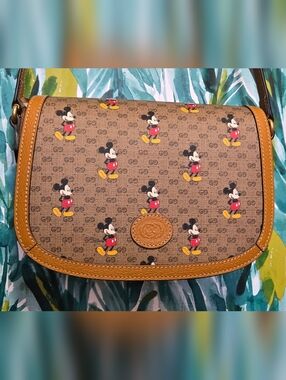 Gucci x Disney Mickey Canvas Crossbody